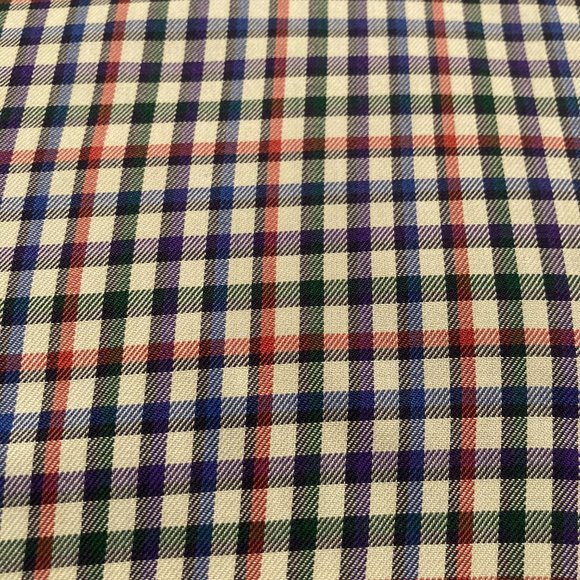 Paul Stuart Mens Long Sleeve Button Down Shirt Multicolor M Italy Checks Cotton - Picture 4 of 5